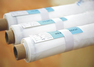 白い色ポリエステル ボルトで固定する布、高圧スクリーンの印刷の網材料